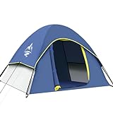GLADTOP Camping Zelt, Familie Kuppelzelt 2-3 Personen, Familienzelt für Camping und Picknick, Zelte Wasserdicht &...