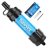 Sawyer Mini PointONE Wasserfilter Outdoor Notversorgung enfernt 100% Mikroplastik und 99,99999%* aller Bakterien...