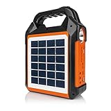 EASYmaxx Solar-Generator Kit 4500mAh | 2 Auflademodi: Solarpanel oder USB | Zum Aufladen von Handy, Powerbank,...