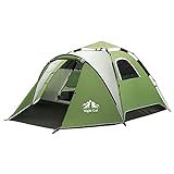Night Cat Pop Up Zelt 2 3 4 Personen Mann Wasserdicht Wurfzelt Atmungsaktiv Einfache Einstellung für Camping...