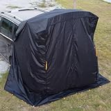 Heckklappen Zelt SUV Van für Privatsphäre, wasserabweisend, schwarz, tragbar, für Fahrrad, Toilette, Dusche,...