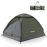 KingCamp Ultraleicht Camping Zelt MONDOME II für 2 Personen - Wasserdichtes Zelt, Kompakt und Rucksack-freundlich...