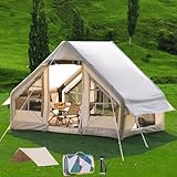 Aufblasbares Campingzelt mit Vordach, Hüttenzelt, 4-6 Personen Glamping Zelte Sonnenunterstand, einfacher Aufbau...