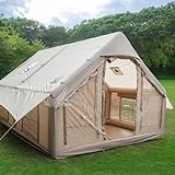 TentHome Aufblasbare Zelte Camping Wasserdicht Glampingzelt Familienzelt Stehhöhe Luxuszelt mit Pumpe für 2-6...