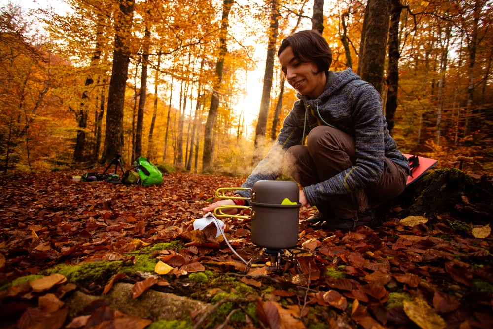 EVOCAMP Tragbare Gasheizung 1,3 KW für Outdoor, Zelte, Camping